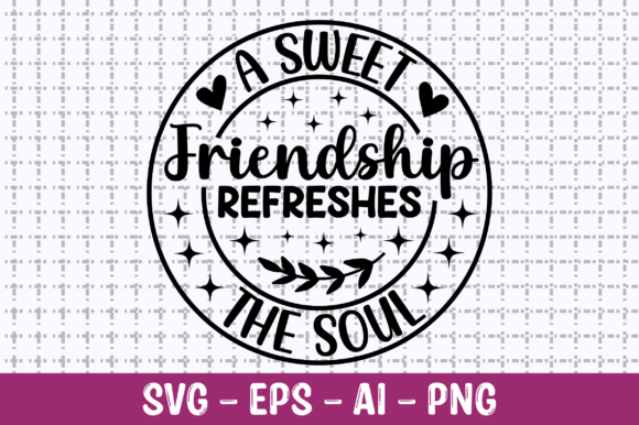 A Sweet Friendship Refreshes SVG Graphics and T-Shirt Designs Review