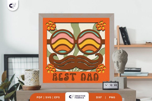 Best Dad 3D Shadow Box Paper Cut: A Practical Review for 3D SVG Sellers
