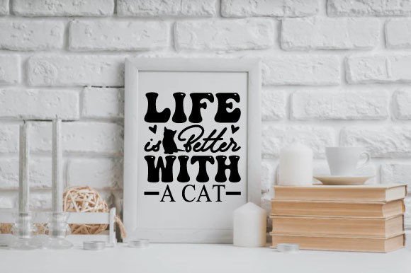 Cats SVG, Cat Lover SVG T-shirt Design Graphics and Print Templates