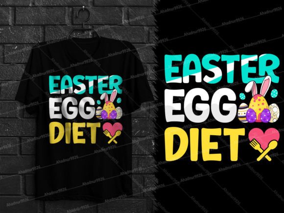 Easter Egg Diet Funny Easter T Shirt Graphics and T-Shirt Designs