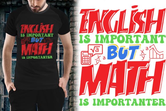 Funny Math Shirts Math is Importanter Graphics and T-Shirt Designs