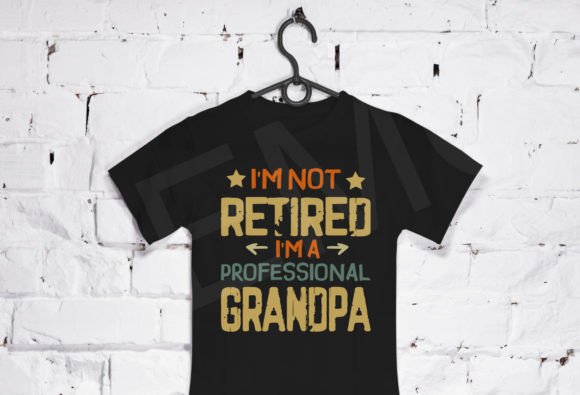 Grandpa Shirts Svg, Fathers Day Retired Graphics and T-Shirt Designs