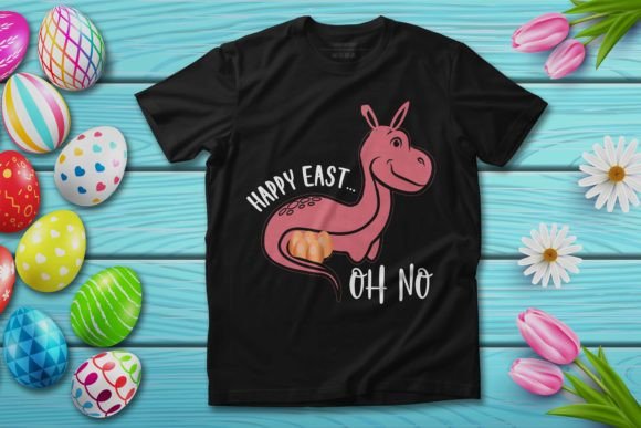 Happy Easter Funny Dinosaur Eggs Design