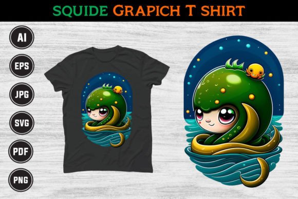 Kraken Octopus T-Shirt, Funny Octopus